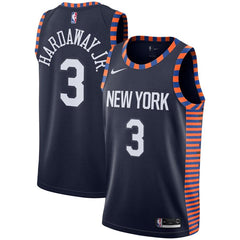 Tim Hardaway Jr New York Knicks City Edition Swingman Jersey – Navy 2019