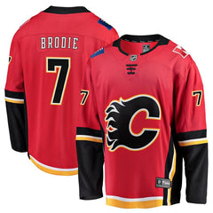 TJ Brodie Calgary Flames Breakaway Player Jersey – Red 2019