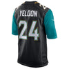 Image of TJ Yeldon Jacksonville Jaguars Game Jersey - Black 2019