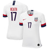 Image of Tobin Heath USWNT Women's 2019 Home Replica Stadium Player Jersey – White 2019