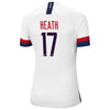 Image of Tobin Heath USWNT Women's 2019 Home Replica Stadium Player Jersey – White 2019