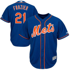 Todd Frazier New York Mets Majestic Official Cool Base Player Jersey – Royal 2019