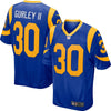 Image of Todd Gurley II Los Angeles Rams Player Game Jersey – Royal 2019