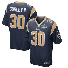 Todd Gurley II Los Angeles Rams Super Bowl LIII Bound Game Jersey – Navy 2019