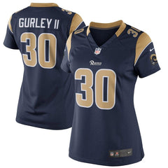 Todd Gurley II Los Angeles Rams Women's Limited Jersey - Navy 2019