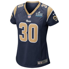 Todd Gurley II Los Angeles Rams Women's Super Bowl LIII Bound Game Jersey – Navy 2019