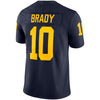 Image of Tom Brady Michigan Wolverines Jordan Brand Alumni Football Limited Jersey - Navy 2019