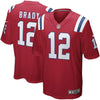 Image of Tom Brady New England Patriots Alternate Game Jersey - Red 2019