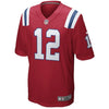 Image of Tom Brady New England Patriots Alternate Game Jersey - Red 2019