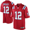 Image of Tom Brady New England Patriots Alternate Limited Jersey - Red 2019