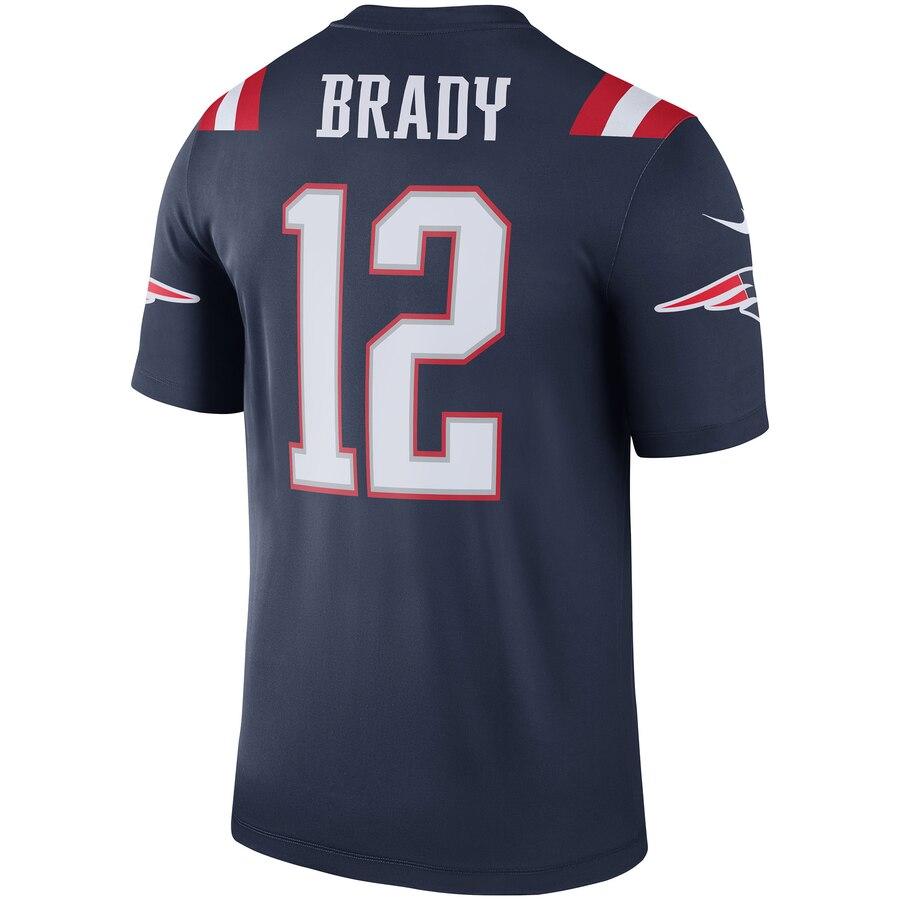 Tom Brady New England Patriots Color Rush Legend Jersey - Navy 2019