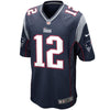 Image of Tom Brady New England Patriots Game Jersey - Navy Blue 2019