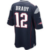 Image of Tom Brady New England Patriots Game Jersey - Navy Blue 2019