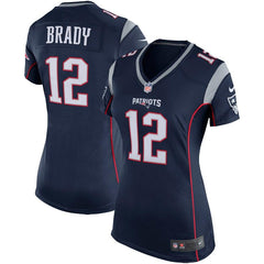 Tom Brady New England Patriots Girls Youth Game Jersey - Navy 2019