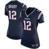 Image of Tom Brady New England Patriots Girls Youth Game Jersey - Navy 2019