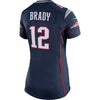 Image of Tom Brady New England Patriots Girls Youth Game Jersey - Navy 2019