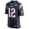 Image of Tom Brady New England Patriots Super Bowl LIII Bound Game Jersey – Navy 2019