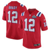 Image of Tom Brady New England Patriots Super Bowl LIII Bound Game Jersey – Red 2019