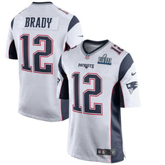 Tom Brady New England Patriots Super Bowl LIII Bound Game Jersey – White 2019