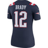 Image of Tom Brady New England Patriots Women's Color Rush Legend Jersey - Navy 2019