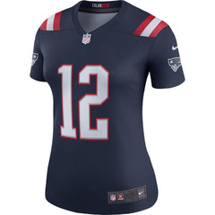 Tom Brady New England Patriots Women's Color Rush Legend Jersey - Navy 2019