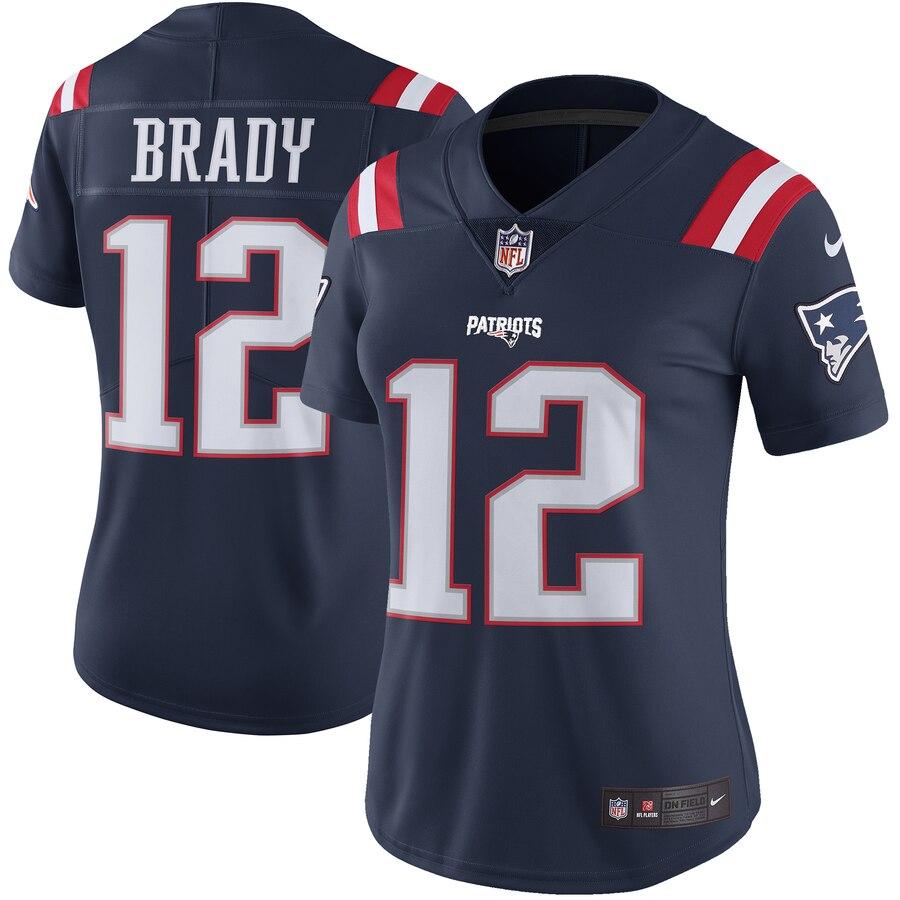 Tom Brady New England Patriots Women's Color Rush Limited Jersey - Navy 2019