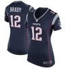 Image of Tom Brady New England Patriots Women's Game Jersey - Navy Blue 2019