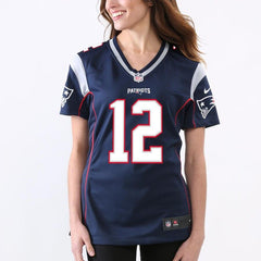 Tom Brady New England Patriots Women's Game Jersey - Navy Blue 2019