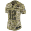 Image of Tom Brady New England Patriots Women's Salute to Service Limited Jersey - Camo 2019