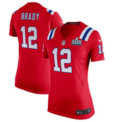 Tom Brady New England Patriots Women's Super Bowl LIII Bound Game Jersey – Red 2019