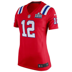 Tom Brady New England Patriots Women's Super Bowl LIII Bound Game Jersey – Red 2019