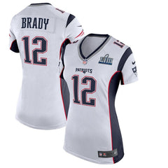 Tom Brady New England Patriots Women's Super Bowl LIII Bound Game Jersey – White 2019