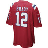 Image of Tom Brady New England Patriots Youth Alternate Game Jersey - Red 2019