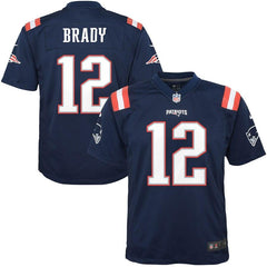 Tom Brady New England Patriots Youth Color Rush Game Jersey - Navy 2019