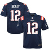 Image of Tom Brady New England Patriots Youth Color Rush Game Jersey - Navy 2019