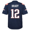 Image of Tom Brady New England Patriots Youth Color Rush Game Jersey - Navy 2019
