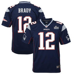 Tom Brady New England Patriots Youth Super Bowl LIII Bound Game Jersey – Navy 2019