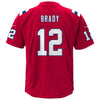 Image of Tom Brady New England Patriots Youth Super Bowl LIII Bound Game Jersey – Red 2019