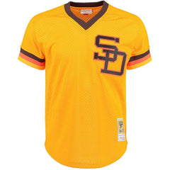 Tony Gwynn San Diego Padres Mitchell & Ness 1982 Cooperstown Collection Mesh Batting Practice Jersey - Gold 2019