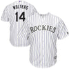 Image of Tony Wolters Colorado Rockies Majestic Home Cool Base Player Jersey - White 2019