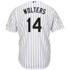 Image of Tony Wolters Colorado Rockies Majestic Home Cool Base Player Jersey - White 2019