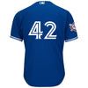 Image of Toronto Blue Jays Majestic 2019 Jackie Robinson Day Official Cool Base Jersey – Royal 2019