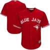 Image of Toronto Blue Jays Majestic Cool Base Replica Team Jersey - Scarlet 2019