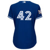 Image of Toronto Blue Jays Majestic Women's 2019 Jackie Robinson Day Official Cool Base Jersey – Royal 2019