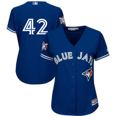 Toronto Blue Jays Majestic Women's 2019 Jackie Robinson Day Official Cool Base Jersey – Royal 2019