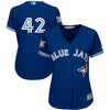 Image of Toronto Blue Jays Majestic Women's 2019 Jackie Robinson Day Official Cool Base Jersey – Royal 2019