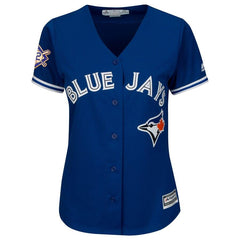 Toronto Blue Jays Majestic Women's 2019 Jackie Robinson Day Official Cool Base Jersey – Royal 2019