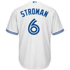 Image of Toronto Blue Jays Marcus Stroman Majestic Official Cool Base Player Jersey - White 2019