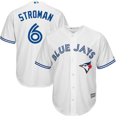 Toronto Blue Jays Marcus Stroman Majestic Official Cool Base Player Jersey - White 2019