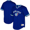 Image of Toronto Blue Jays Mitchell &amp; Ness Youth Cooperstown Collection Mesh Wordmark V-Neck Jersey – Royal 2019